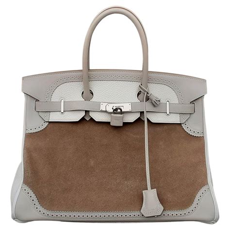 hermes birkin bag white and gray striped